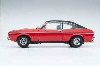 Ford Capri II Ghia 3.0 (1974 - 1977)  - spanisch red with vinyl top black Touring Modelcars 1:18 Metallmodell  - Türen, Motorhaube und Kofferraum zu öffnen!